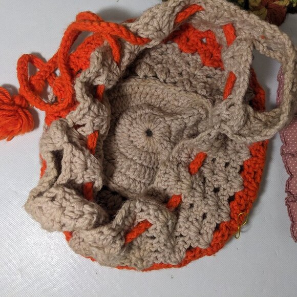 GOOD- Lot of 8 - Handmade Pot Holders Crocheted Assorted Colors - Picture 2 of 8